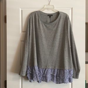 Lane Bryant Sweater with Ruffle Hem